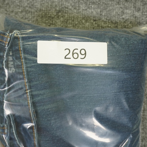 Duluth Trading Flex Weekender Jeans Mens 38x32 Blue Straight Leg Stretch Denim - Picture 11 of 11